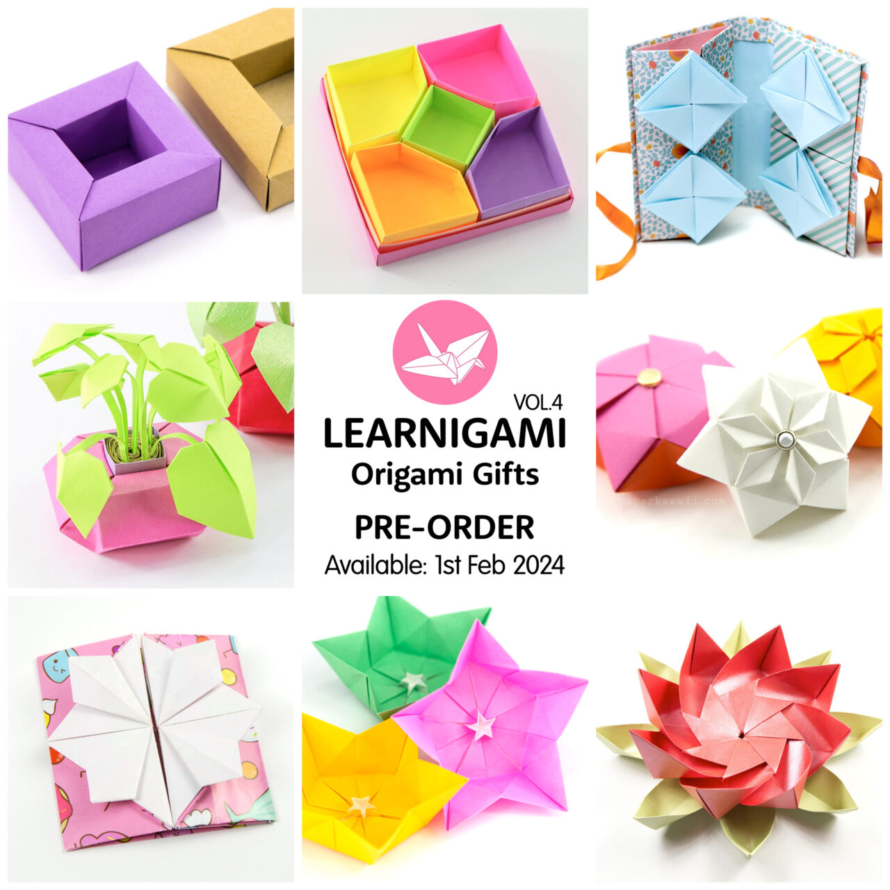 Origami Cactus Tutorial - Paper Kawaii